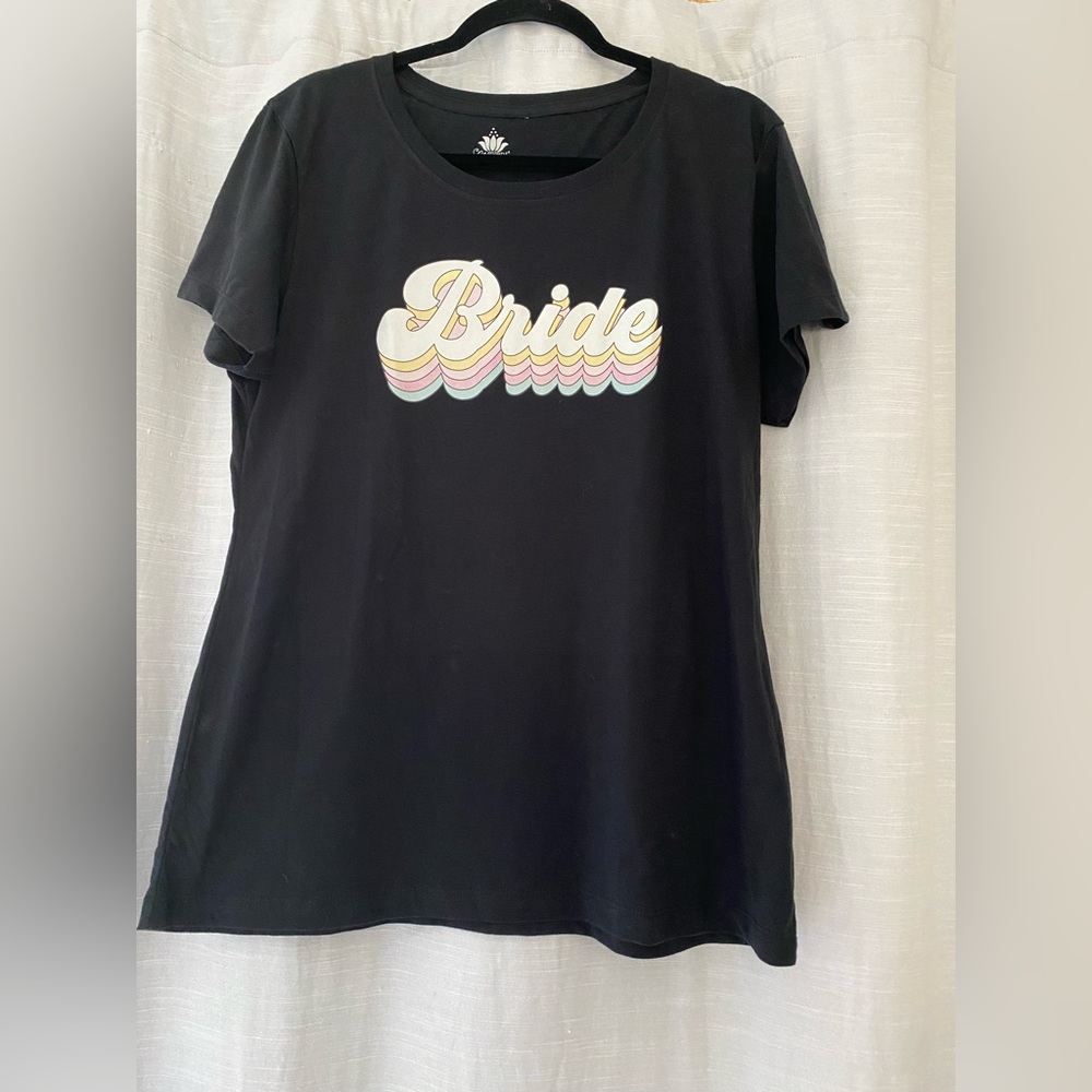 Bridal short sleeve bachelorette party The Bride shirt retro print size XL